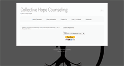 Desktop Screenshot of collectivehopecounseling.com