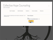 Tablet Screenshot of collectivehopecounseling.com